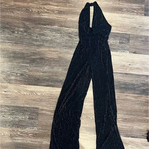 DISCO! Black halter jumpsuit